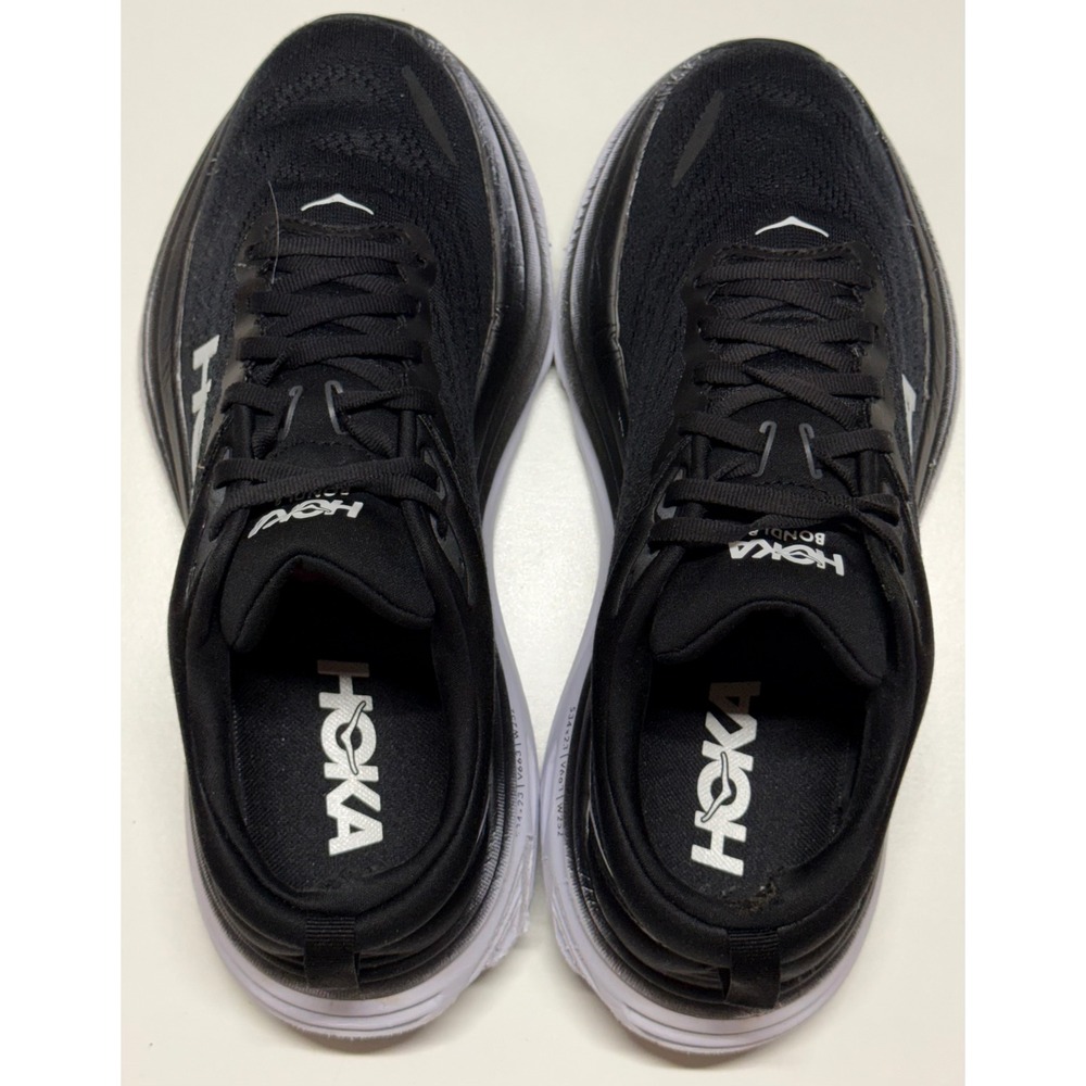 Hoka One One Women's Black with White Trim Running Sneakers - Picture 3 of 8